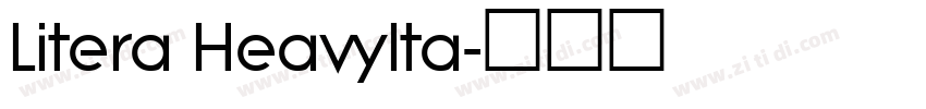 Litera HeavyIta字体转换